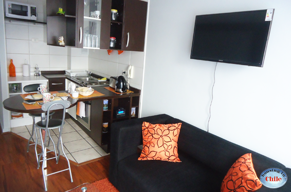 PF-RS2: Sala con cocina americana (kitchenette)